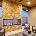 View Outdoor Flare Vent Free See Through - Modern Outdoor Fireplace
