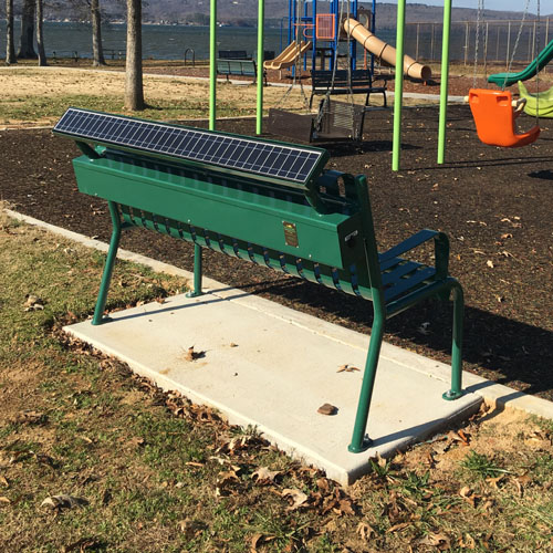 CAD Drawings BIM Models Sun Charge Systems Uptown Charging Bench