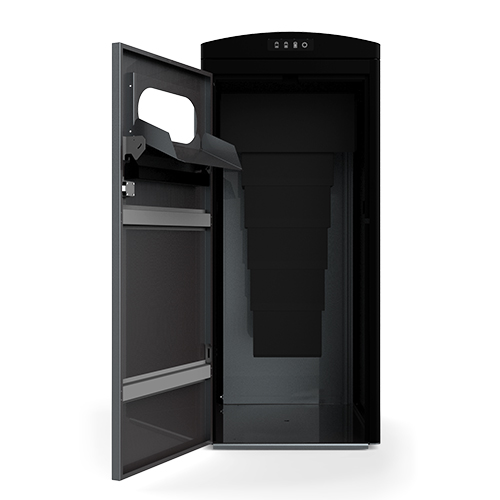 CAD Drawings BIM Models Ecube Labs CleanCUBE Solar-Powered Trash Compactor