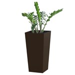 View Modern Elite: Tapered Powder-Coated Aluminum Planter - 6203TS