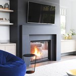 View Mantel: Tori 72 Concrete Fireplace Mantel