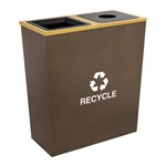 View Metro Collection Two-Stream Receptacle - 36 Gallon