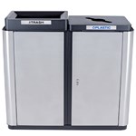 View Echelon Collection Indoor Two-Stream Receptacle - 70 Gallon