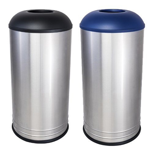 View International Collection Indoor Waste Receptacle with Café Style Domed Top - 18 Gallon