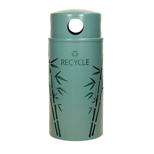 View Nature Collection Bamboo Recycling Receptacle - 33 Gallon