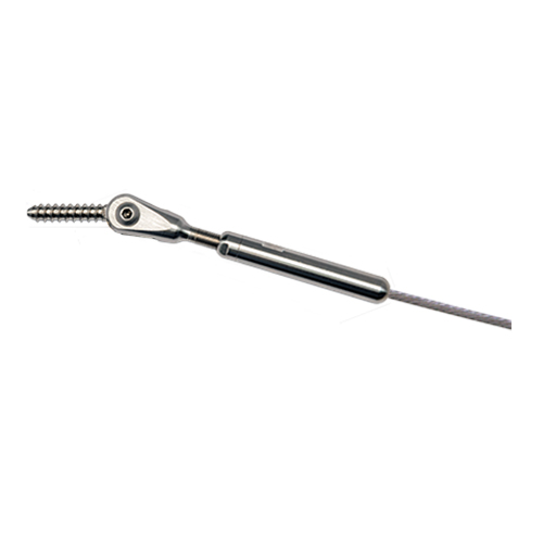CAD Drawings Cable Connection, The (Ultra-tec Cable Railing) Cable Railing Hardware for Wood Posts — Adjust-A-Jaw®