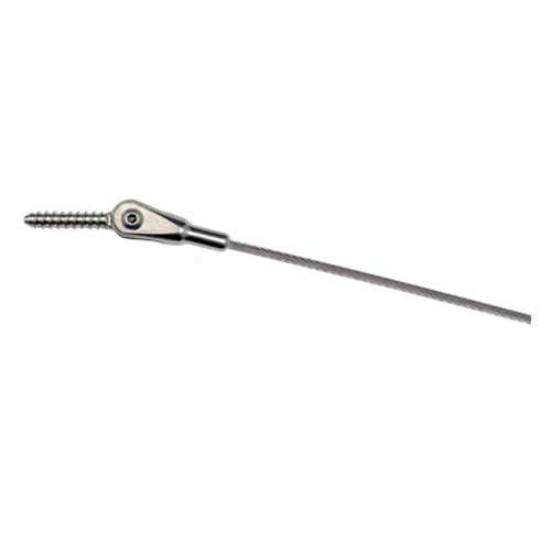 CAD Drawings Cable Connection, The (Ultra-tec Cable Railing) Cable Railing Hardware for Wood Posts — Fixed Jaw