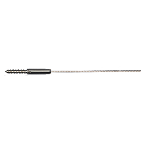 CAD Drawings Cable Connection, The (Ultra-tec Cable Railing) Cable Railing Hardware for Wood Posts — Push-Lock® Lag
