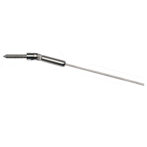 CAD Drawings Cable Connection, The (Ultra-tec Cable Railing) Cable Railing Hardware for Wood Posts — Push-Lock® with Lag Clevis