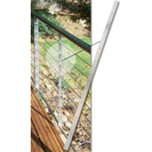 CAD Drawings Cable Connection, The (Ultra-tec Cable Railing) 42" Long Stainless Steel Cable Brace