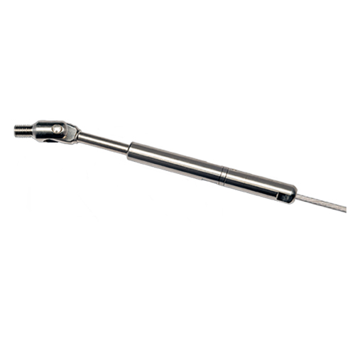 CAD Drawings Cable Connection, The (Ultra-tec Cable Railing) Cable Railing Hardware for Metal Posts — Push-Lock® Tensioner with Threaded Clevis