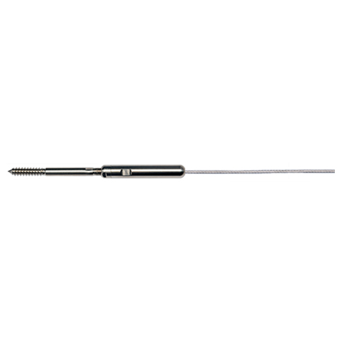 CAD Drawings Cable Connection, The (Ultra-tec Cable Railing) Cable Railing Hardware for Sleeved Posts — Adjust-a-Body® with Extended Length Hanger Bolt