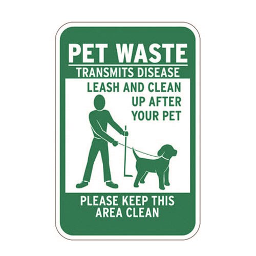 View Pet Waste Transmits Disease Sign