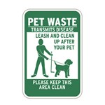 View Pet Waste Transmits Disease Sign