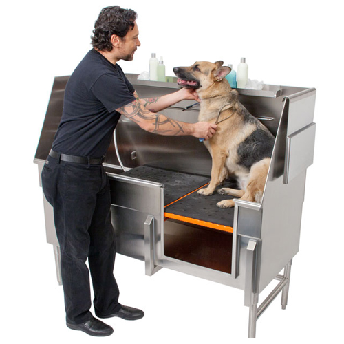 CAD Drawings Bathtubs For Pets Elevating Platform System with Comfort Mat
