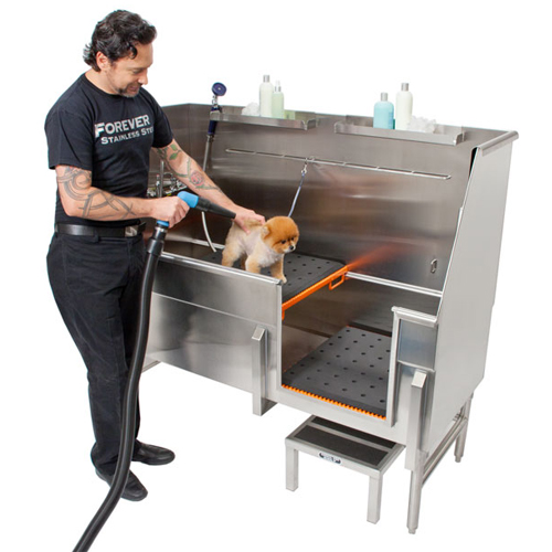 CAD Drawings Bathtubs For Pets Elevating Platform System with Comfort Mat