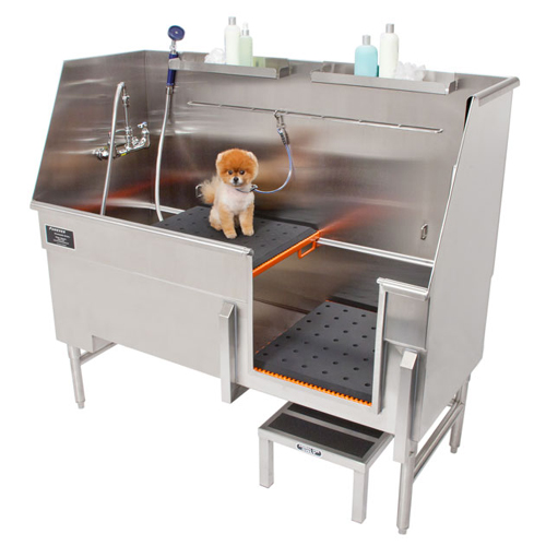 CAD Drawings Bathtubs For Pets Elevating Platform System with Comfort Mat