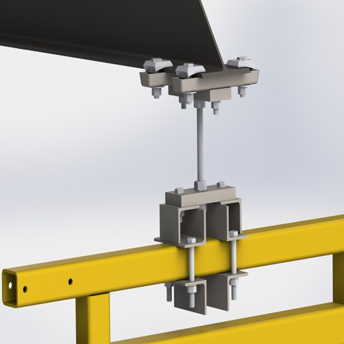 View 900 Series Trussed Track Drop Rod Hanger Assembly