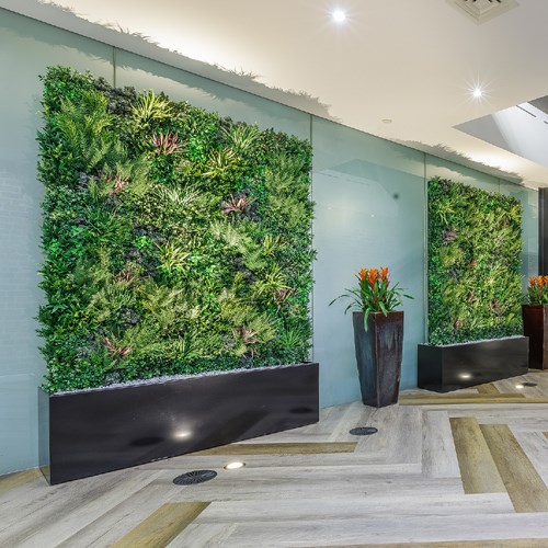 View Planter And Planted Wall Partition