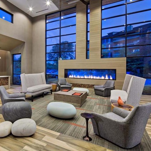 View Indoor/Outdoor Linear Gas Fireplaces