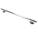View Straight Decorative Grab Bar With Capped Ends