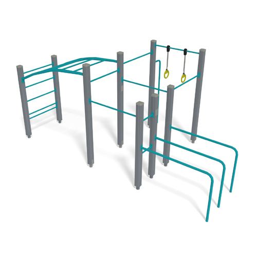 CAD Drawings LAPPSET - Specified Play Equipment .SPORT: Street Workout L (081657M)