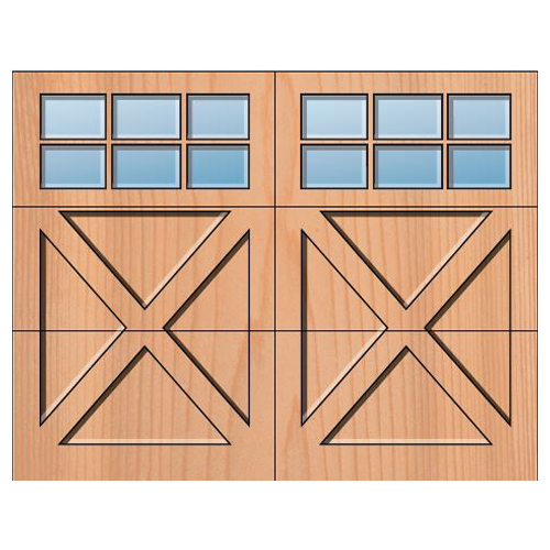 CAD Drawings Everite Door Works Berks 3 Over 3 Square Lites