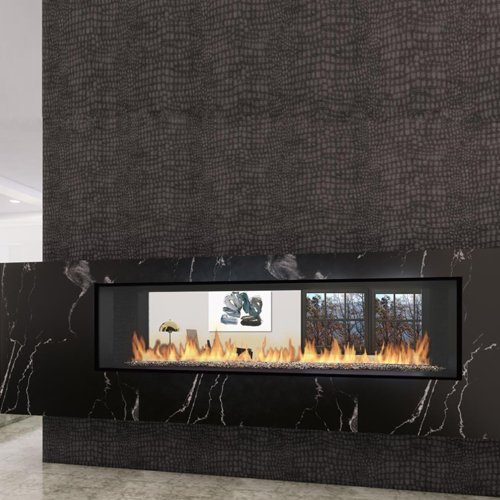 CAD Drawings BIM Models Bespoke Vapor Fireplaces 50” Vapor Fireplace