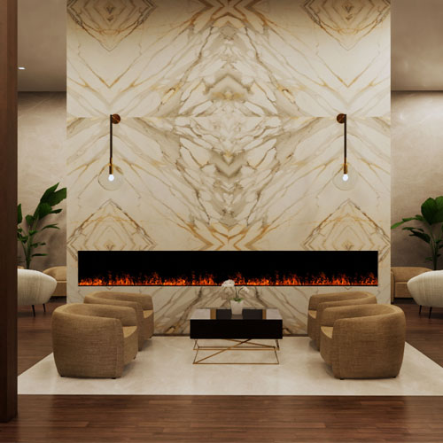 CAD Drawings BIM Models Bespoke Vapor Fireplaces 90” Vapor Fireplace