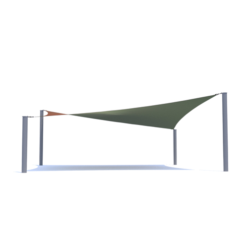 CAD Drawings BIM Models Modern Shade LLC 4 Point Sails