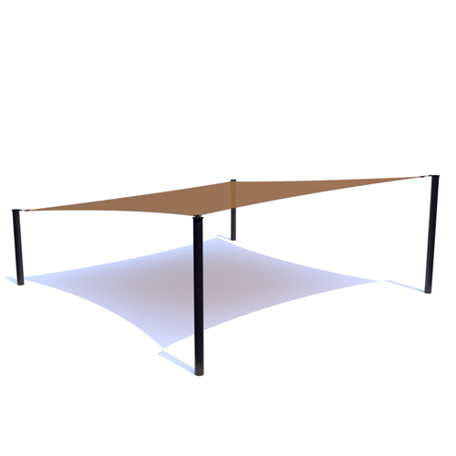 CAD Drawings BIM Models Modern Shade LLC 4 Point Sails