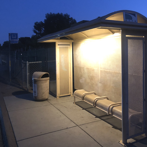 CAD Drawings GridShift Solutions Salute Solar Bus Shelter Light (CS-BUS-SAL-001)