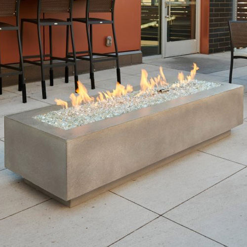 CAD Drawings The Outdoor GreatRoom Company Cove 54" Linear Gas Fire Pit Table