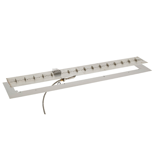 CAD Drawings The Outdoor GreatRoom Company Linear Crystal Fire Plus Gas Burner Insert and Plate Kit For Commercial Or Residential Applications