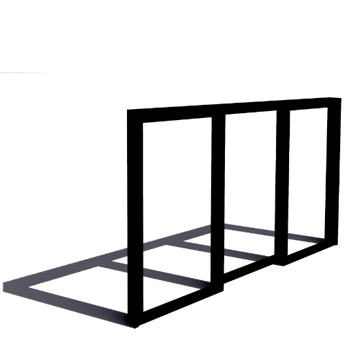 CAD Drawings BIM Models Reilly Architectural Slider Steel Door, Three Panel