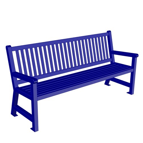 View (112-6) Steel Bench, 6', Fully Welded, Surface Mount 