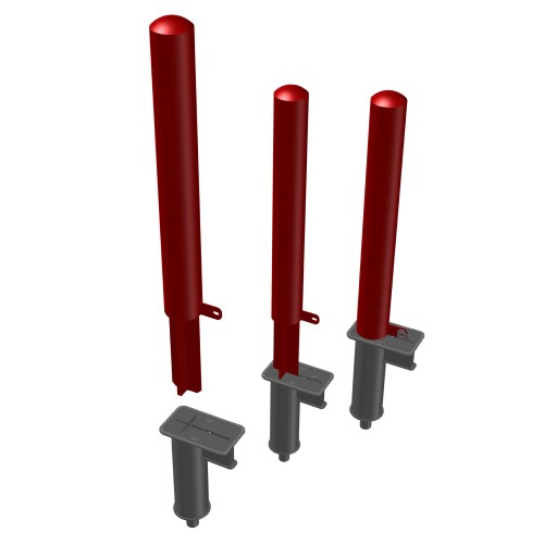 CAD Drawings Knill Site Furnishings (950070) Bollard, Removable and Locking 
