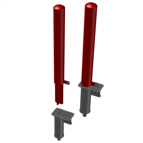 CAD Drawings Knill Site Furnishings (950070) Bollard, Removable and Locking