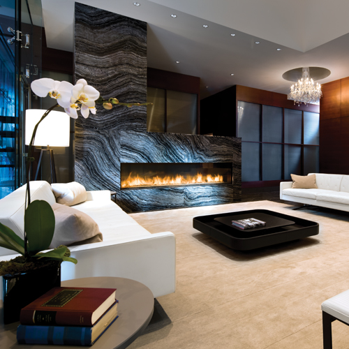 CAD Drawings BIM Models Montigo Fireplaces Custom 10' Single Sided - C-VIEW (C1020) Commercial Gas Fireplace