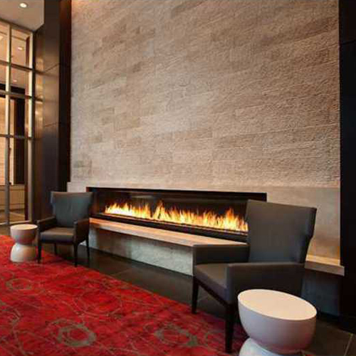 CAD Drawings BIM Models Montigo Fireplaces Custom 10' Single Sided - C-VIEW (C1020) Commercial Gas Fireplace