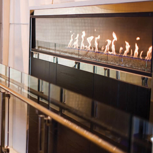 CAD Drawings BIM Models Montigo Fireplaces Custom 13' Single Sided - C-VIEW (C1320) Commercial Gas Fireplace