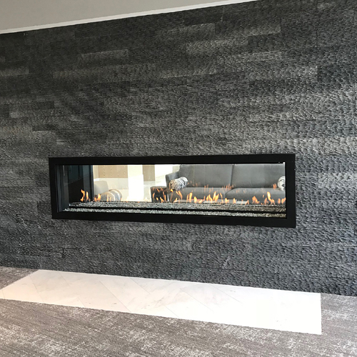 CAD Drawings BIM Models Montigo Fireplaces Custom 7' See Through - C-VIEW (C720ST) Commercial Gas Fireplace