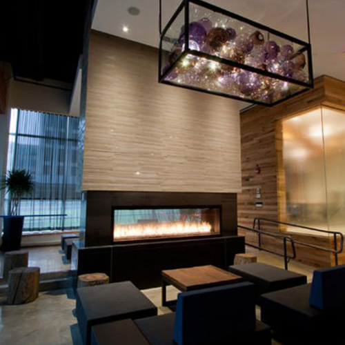 CAD Drawings BIM Models Montigo Fireplaces Custom 7' See Through - C-VIEW (C720ST) Commercial Gas Fireplace