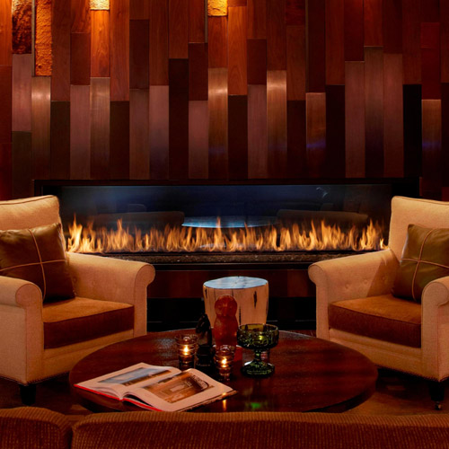CAD Drawings BIM Models Montigo Fireplaces Custom 8' See Through - C-VIEW (C820ST) Commercial Gas Fireplace