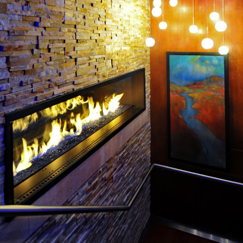 CAD Drawings BIM Models Montigo Fireplaces Custom 8' See Through - C-VIEW (C820ST) Commercial Gas Fireplace