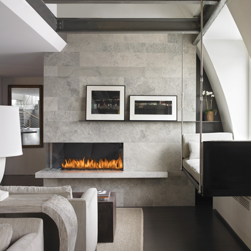 CAD Drawings BIM Models Montigo Fireplaces Custom 4' Corner - C-VIEW (C420CL/CR) Commercial Gas Fireplace
