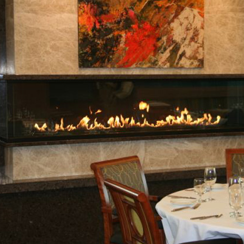 CAD Drawings BIM Models Montigo Fireplaces Custom 6' Bay - C-VIEW (C620PRC) Commercial Gas Fireplace