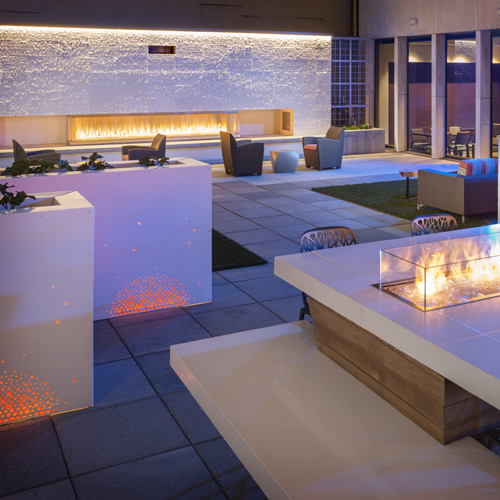 CAD Drawings BIM Models Montigo Fireplaces Custom 12' Bay - C-VIEW (C1220PRC) Commercial Gas Fireplace