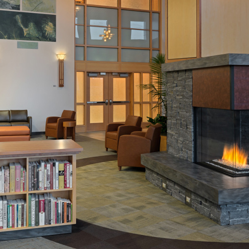 CAD Drawings BIM Models Montigo Fireplaces Custom 3' Pier - C-VIEW (C320PFC) Commercial Gas Fireplace