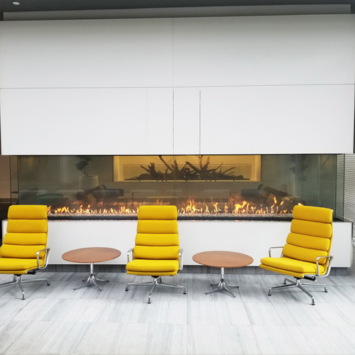 CAD Drawings BIM Models Montigo Fireplaces Custom 15' Four Sided - C-VIEW (C4W15) Commercial Gas Fireplace